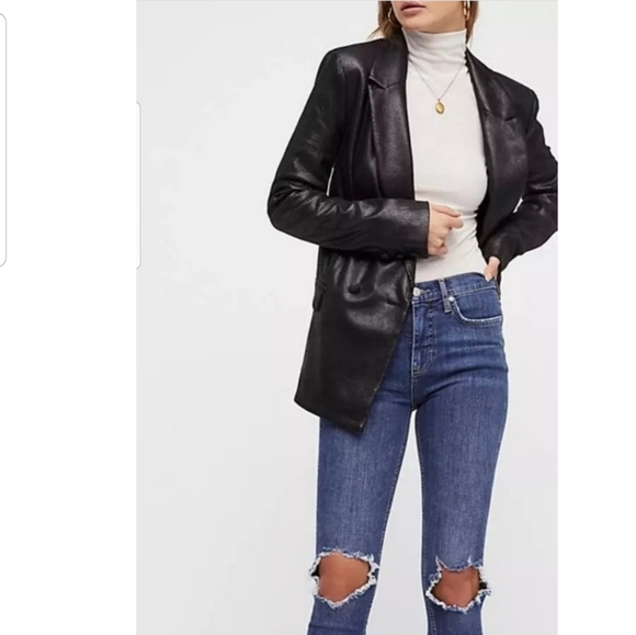 Free People busted Knee High rise skinny Jeans NWT - Picture 6 of 8